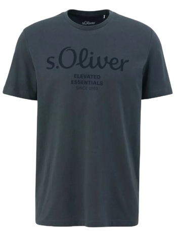 ανδρικό t-shirt ανθρακί s.oliver 2139909-95d2