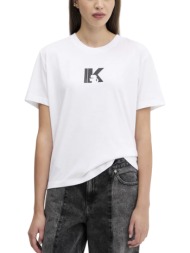 γυναικείο t-shirt λευκό karl lagerfeld jeans a3w17094-100 white