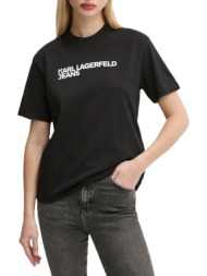 γυναικείο essential t-shirt μαύρο karl lagerfeld jeans a1w17005-999 black