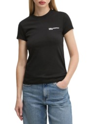 γυναικείο slim t-shirt μαύρο karl lagerfeld jeans a1w17004-999 black