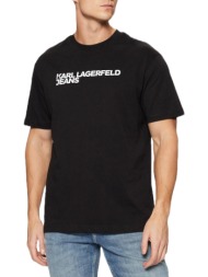 ανδρικό essential t-shirt μαύρο karl lagerfeld jeans a1m17002-999 black