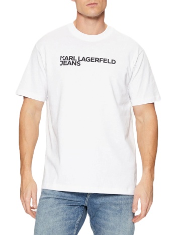 ανδρικό essential t-shirt λευκό karl lagerfeld jeans σε προσφορά