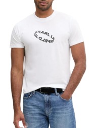 ανδρικό slim t-shirt λευκό karl lagerfeld jeans a3m17037-100 white