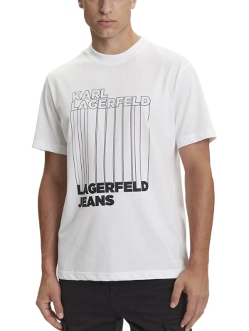 ανδρικό t-shirt λευκό karl lagerfeld jeans a3m17002-100 σε προσφορά