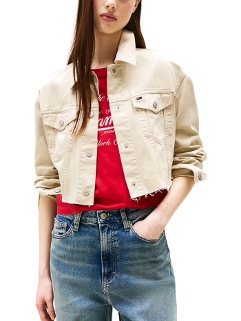 γυναικείο τζιν μπουφάν μπεζ tommy jeans dw0dw21431-rbv σε προσφορά