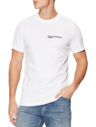ανδρικό slim t-shirt λευκό karl lagerfeld jeans a1m17003-100 white