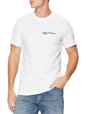 ανδρικό slim t-shirt λευκό karl lagerfeld jeans σε προσφορά
