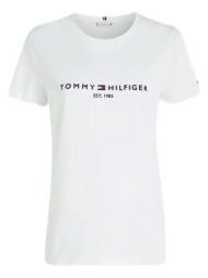 γυναικείο heritage t-shirt λευκό tommy hilfiger ww0ww31999-ybr