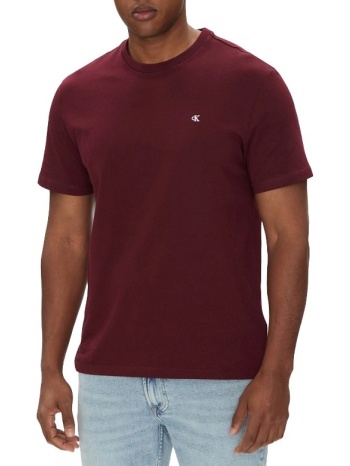 ανδρικό t-shirt μπορντό calvin klein lv040hm265-vlp