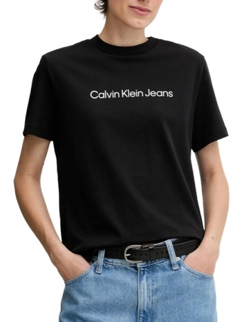 γυναικείο t-shirt μαύρο calvin klein lv047c912g-ub1