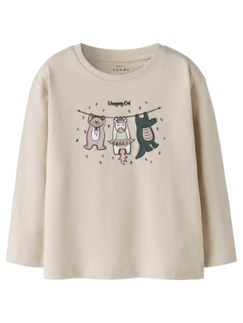 μπλούζα μακό κορίτσι name it-13234705-peyote-organic cotton σε προσφορά