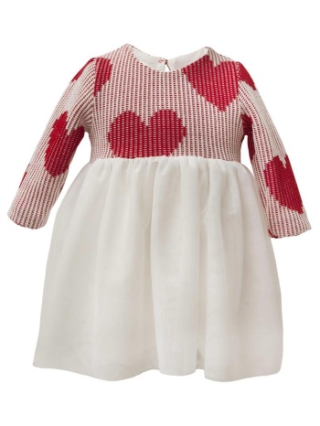 φόρεμα πλεκτό κορίτσι two in a castle-t6530-white σε προσφορά