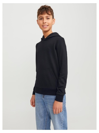 μπλούζα φούτερ hoodie αγόρι jack & jones-12250531-black σε προσφορά