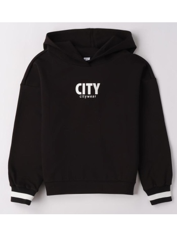 μπλούζα φούτερ κορίτσι i do-4.f509-0658-black σε προσφορά