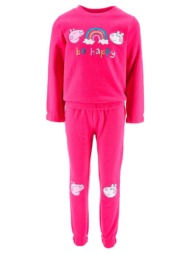 σετ φόρμα φούτερ κορίτσι peppa pig-xh1282-fucshia