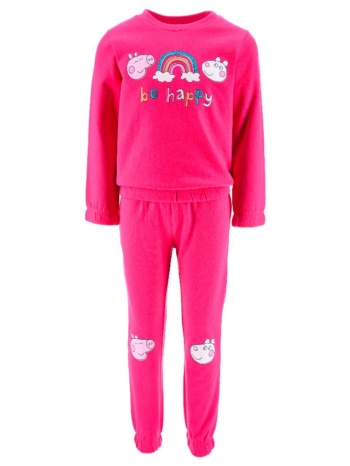 σετ φόρμα φούτερ κορίτσι peppa pig-xh1282-fucshia σε προσφορά