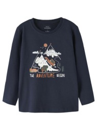 μπλούζα μακό αγόρι name it-13224978-navy blazer/begin-organic cotton