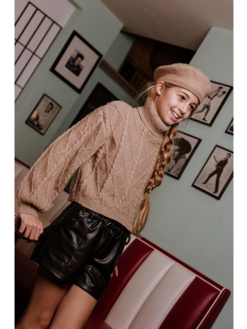 μπλούζα πλεκτή ζιβάγκο κορίτσι no way monday-o56085-1-beige σε προσφορά