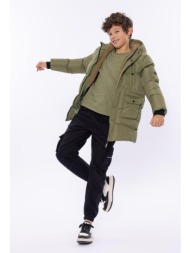 μπουφάν παρκά αγόρι no way monday-o56225-1-army green