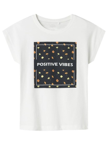 μπλούζα μακό κορίτσι name it-13228210-bright white σε προσφορά