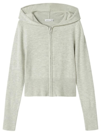 ζακέτα πλεκτή κορίτσι name it-13246488-light grey melange σε προσφορά