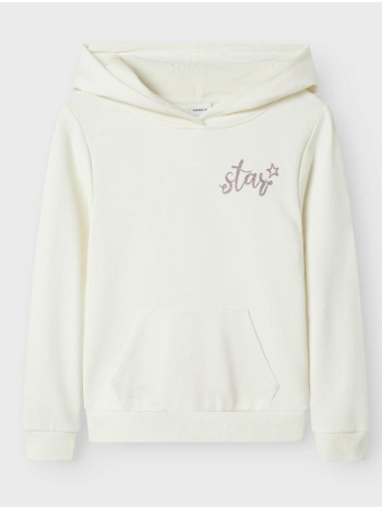 μπλούζα φούτερ κορίτσι name it-13246279-cloud dancer σε προσφορά