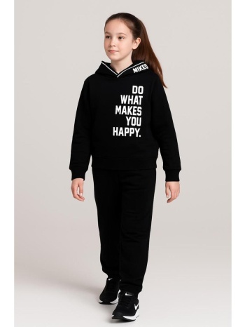 σετ φόρμα φούτερ κορίτσι action-12530075-black σε προσφορά