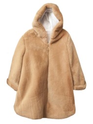 γουνάκι παλτό κορίτσι two in a castle-t6734-beige