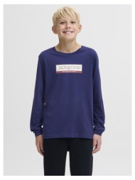 μπλούζα μακό αγόρι jack & jones-12289280-ocean cavern