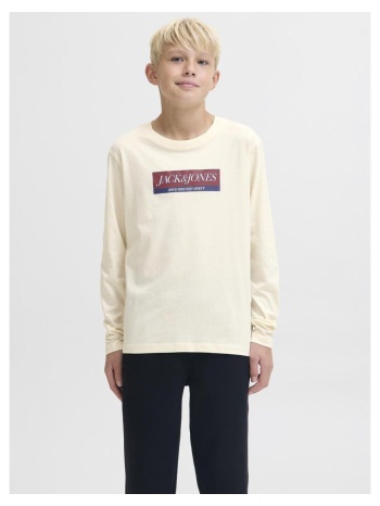 μπλούζα μακό αγόρι jack & jones-12289280-antique white σε προσφορά