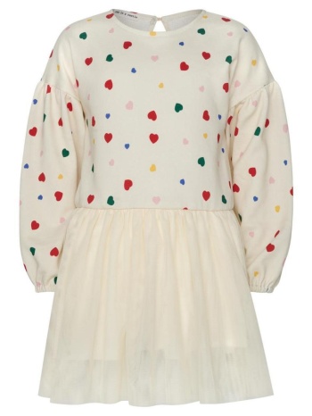 φόρεμα φούτερ κορίτσι two in a castle-t6504-ecru