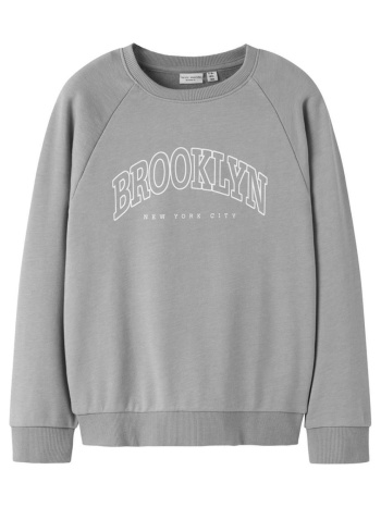 μπλούζα φούτερ αγόρι name it-13246347-ultimate grey σε προσφορά