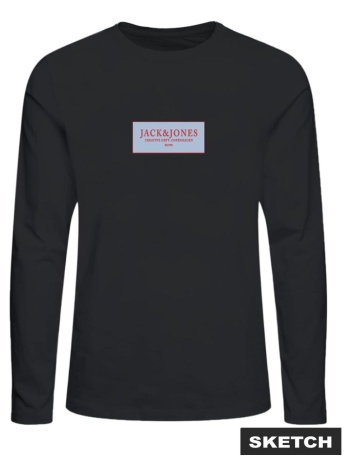 μπλούζα μακό αγόρι jack & jones-12293613-black σε προσφορά