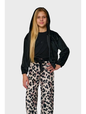 σετ φόρμα βελουτέ ζακέτα κορίτσι action-12530003-black σε προσφορά