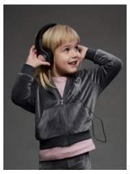 ζακέτα βελουτέ κορίτσι name it-13250481-lava smoke