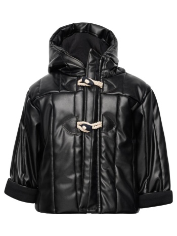 παλτό μπεμπέ δερματίνη αγόρι two in a castle-t4927-black σε προσφορά