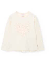 μπλούζα μακό κορίτσι boboli-722168-7446-ecru
