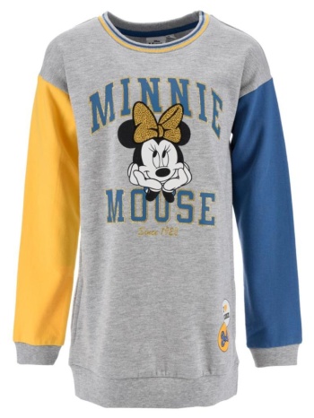 φόρεμα φούτερ κορίτσι minnie mouse-hw1054-lgrey σε προσφορά