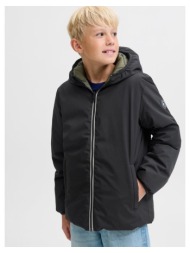 μπουφάν διπλής όψης αγόρι jack & jones-12279138-black olive night