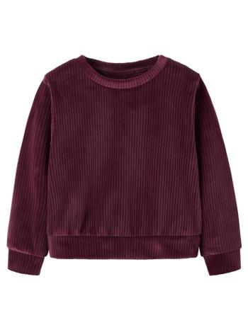 μπλούζα βελουτέ κορίτσι name it-13235117-burgundy σε προσφορά