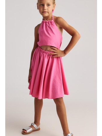 φόρεμα υφασμάτινο κορίτσι two in a castle-t7113-pink