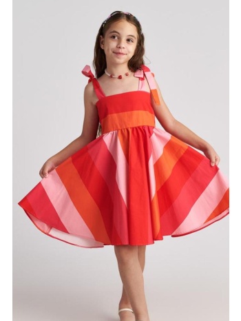 φόρεμα υφασμάτινο κορίτσι two in a castle-t7068-multicolor