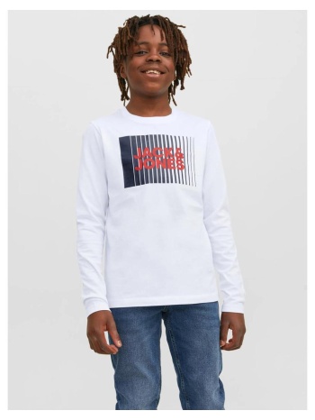 μπλούζα μακό αγόρι jack & jones-12244209-white σε προσφορά