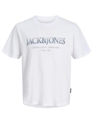 μπλούζα μακό αγόρι jack & jones-12290312-bright white