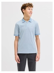 μπλούζα πικέ πόλο αγόρι jack & jones-12279751-ashley blue