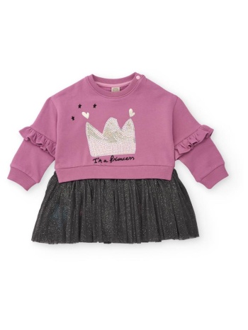 φόρεμα φούτερ κορίτσι tuc tuc-11399395-mauve σε προσφορά