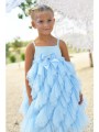 φόρεμα τούλι κορίτσι angel`s face-cascade waterfall tulle strappy dress-pale blue