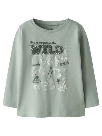 μπλούζα μακό αγόρι name it-13224978-jadeite-organic cotton σε προσφορά