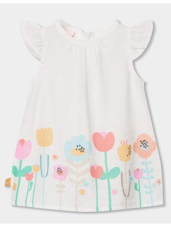 φόρεμα υφασμάτινο μπεμπέ κορίτσι boboli-143020-1100-white