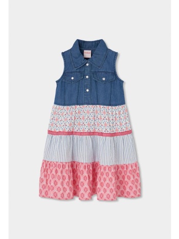 φόρεμα υφασμάτινο κορίτσι boboli-303130-blue